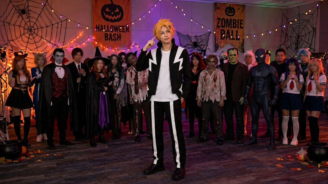 Want a Halloween Costume That Feels Straight Out of an Anime? Try the Denki Kaminari Cosplay Costume – My Hero Academia UA High School Daily Uniform Anime Halloween Outfit party X party