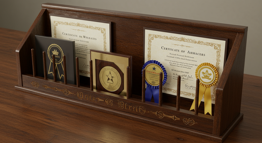 Custom Engraved Certificate Racks for Special Occasions