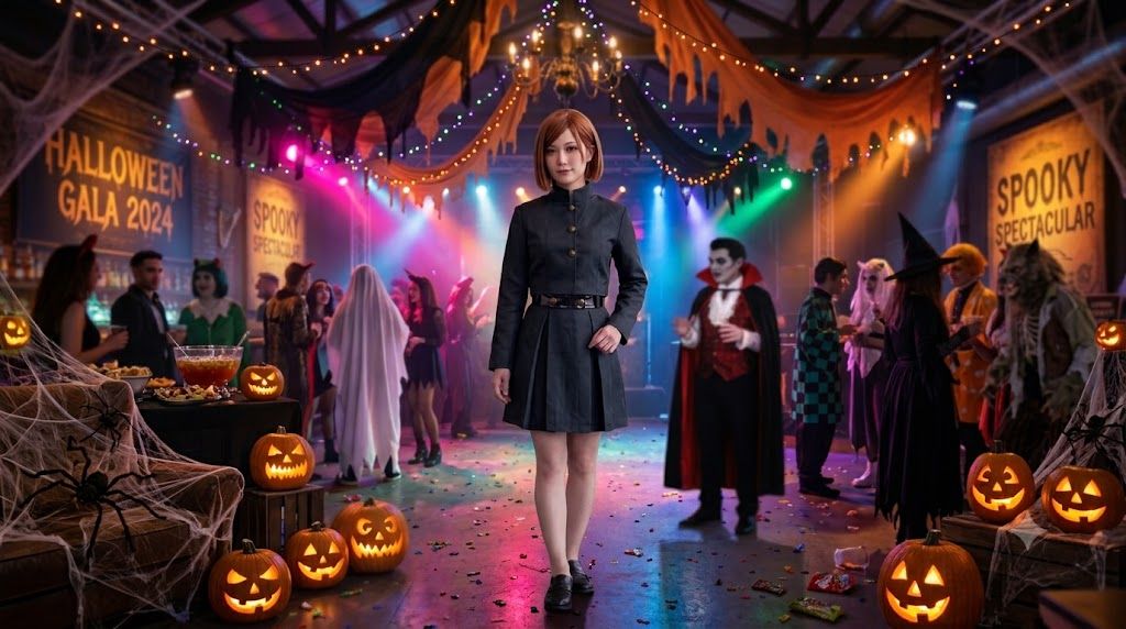 Best Anime Halloween Costume Idea: Jujutsu Kaisen Nobara Kugisaki Black Cosplay Costume party X party