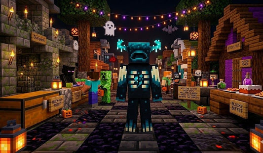 Warden Minecraft Costume: The Cutest Halloween Trick-or-Treat Outfit for Kids party X party