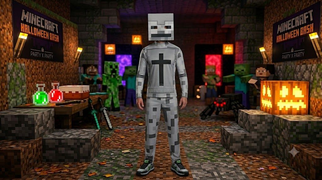 From the Screen to Trick-or-Treating: Why Kids Love the Skeleton Minecraft Costume – Bring the Game to Life This Halloween party X party