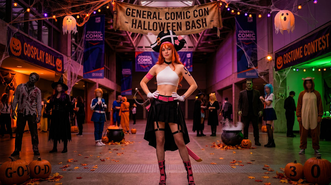 Be the Life of the Halloween Party in the One Piece Movie Theatrical Edition – Nami Full Cosplay Costume Set party X party