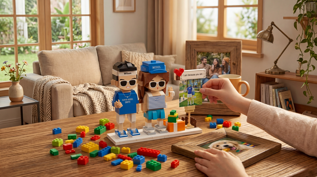 Photos Hidden on Your Phone? Make Them Tangible With a Building Block Photo Frame