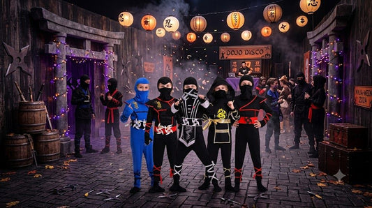 Channel Fearless Ninja and Samurai Spirit This Halloween with the Children’s Ninja Costume Cosplay Anime Kids Samurai Outfit party X party