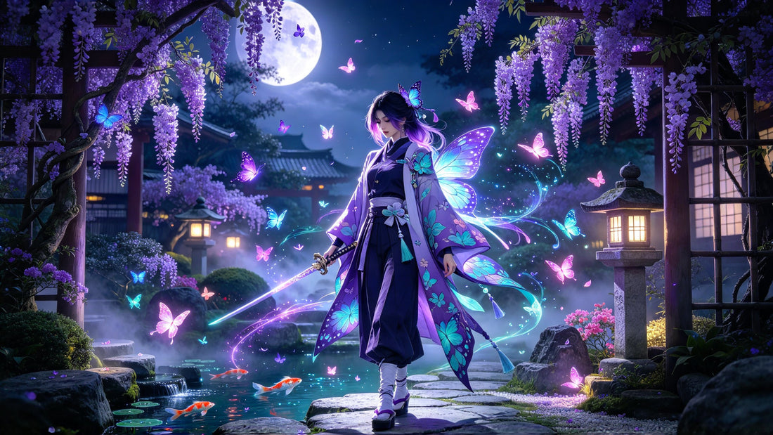 Butterflies and Blades: The Elegant Details Behind Shinobu Kocho’s Look party X party