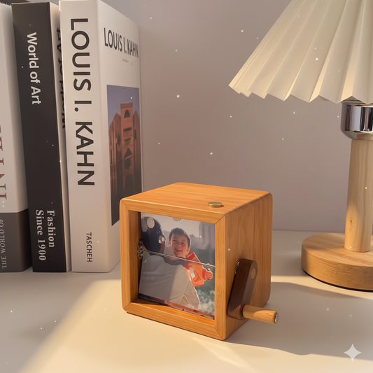 Why a Hand Cranked Mechanical Photo Album Makes a Meaningful Gift party X party