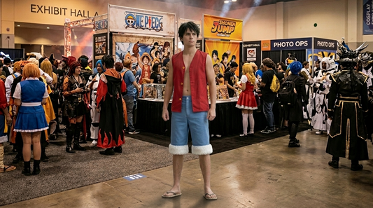 What Makes Luffy’s Outfit So Simple Yet So Iconic?  Featuring Monkey D. Luffy from One Piece. party X party