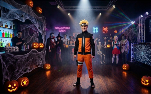 Transform into Naruto This Halloween with the Naruto Uzumaki Complete Cosplay Outfit – Shippuden &amp; Boruto Anime Cosplay Costume Set party X party