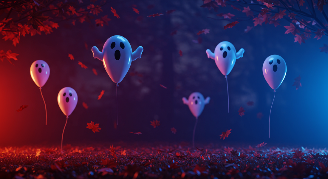 Enhance Your Halloween Backdrop with Ghost Balloons