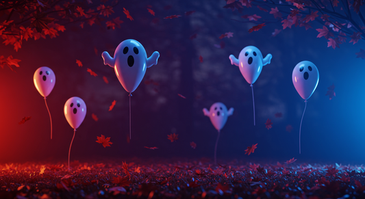 Enhance Your Halloween Backdrop with Ghost Balloons