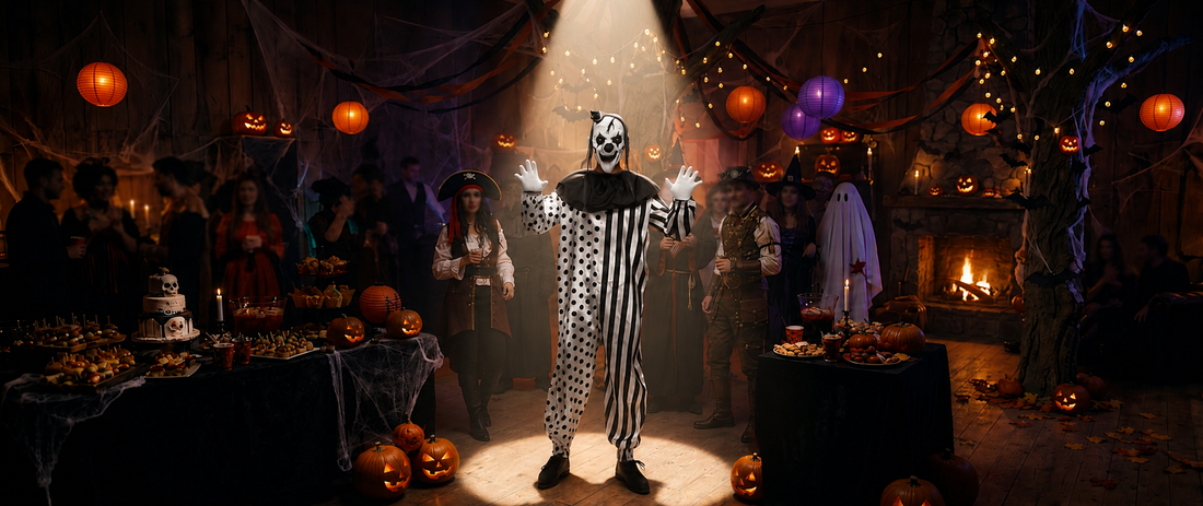 If You Love Dark Carnival &amp; Horror Clown Movies, You’ll Love the Cosplay Dark Clown/Jester Costume for Horror-Themed Parties party X party