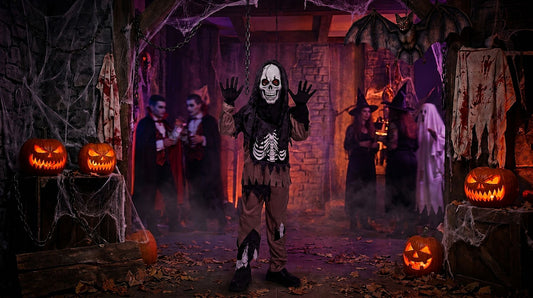 Kids' Skeleton or Grim Reaper Costume: The Perfect Scary Halloween Outfit for Kids party X party