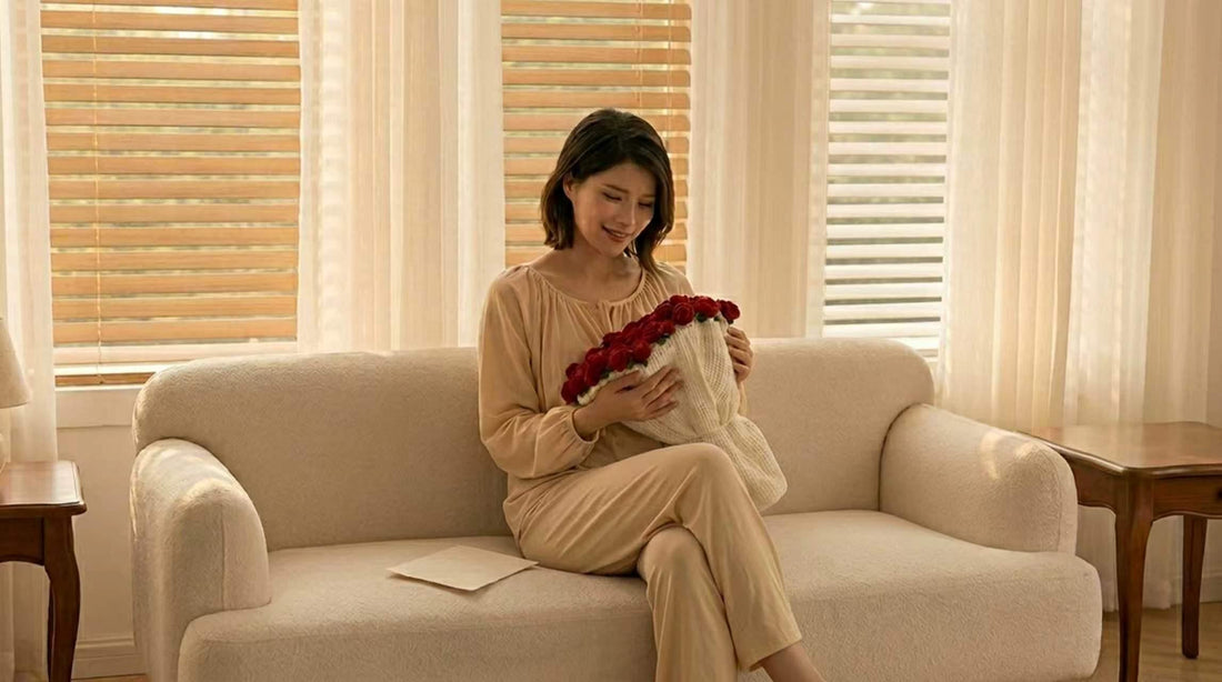 Struggling to Apologize After an Argument? The Handmade Rose Flower Woven Blanket and Never-Fading Bouquet Help Heal the Moment party X party