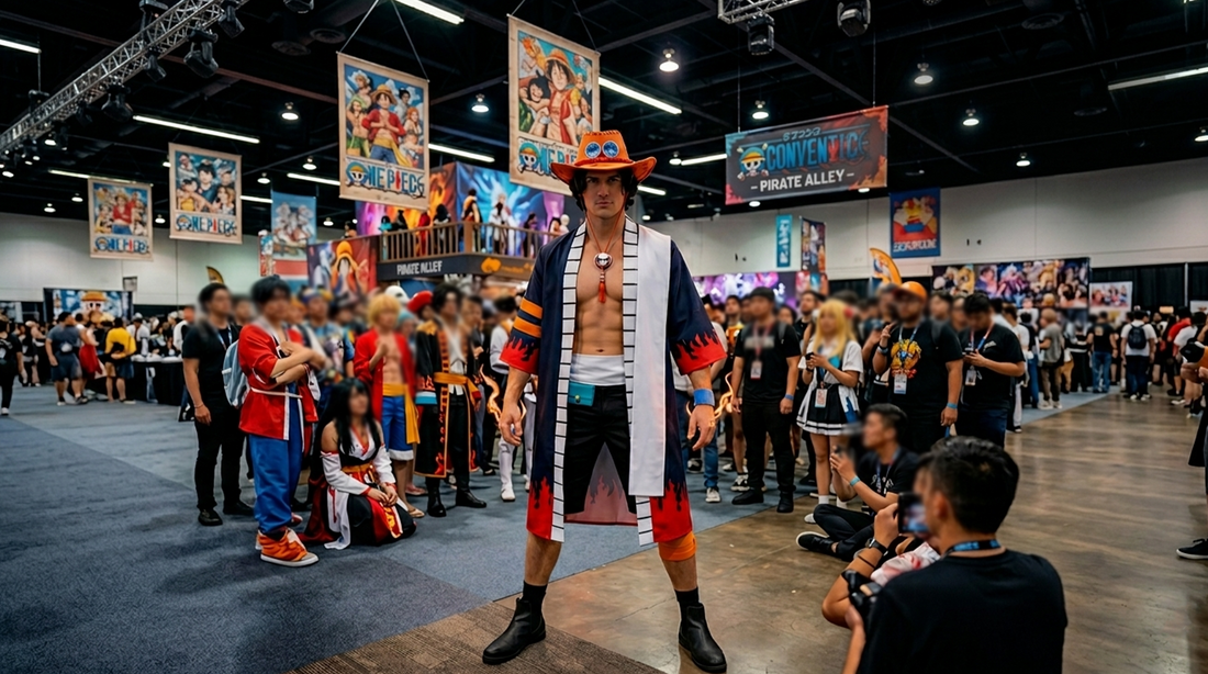 Can’t Recreate Ace’s Iconic Look? Here’s How the One Piece – Portgas D. Ace Men’s Kimono Cosplay Costume Brings Him to Life party X party
