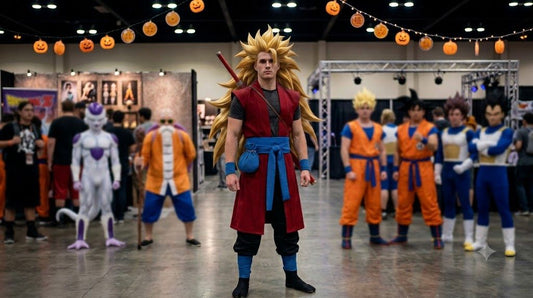 The Ultimate Halloween Costume for Guys: Dragon Ball Heroes Future Outfit Cosplay Costume Anime Battle Training Set Full Accessories party X party