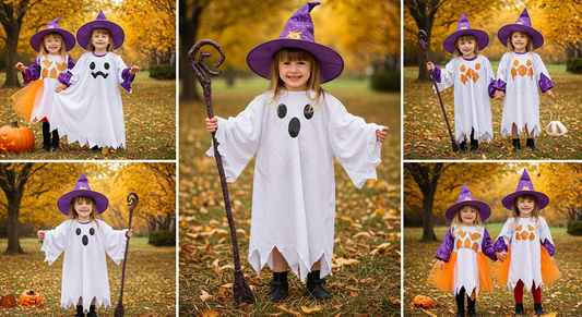 Adorable Kids Ghost Wizard Costume Set: The Perfect Outfit for Boys & Girls