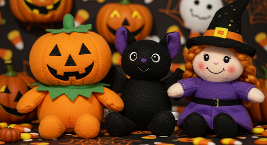 Halloween Plush Dolls Collection – Adorable Spooky Soft Toys for Kids and Collectors
