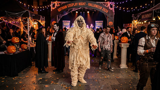 Spook Season Ready: Adult Mummy Costume – Beige Halloween Wrap Outfit for Spooky Fun Style Guide party X party