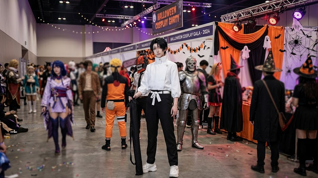 Halloween 2026 Guide: Rock the Jujutsu Kaisen Cosplay Costumes - Yuta Okkotsu [Full Outfit] with Free Ring + Sword Bag party X party