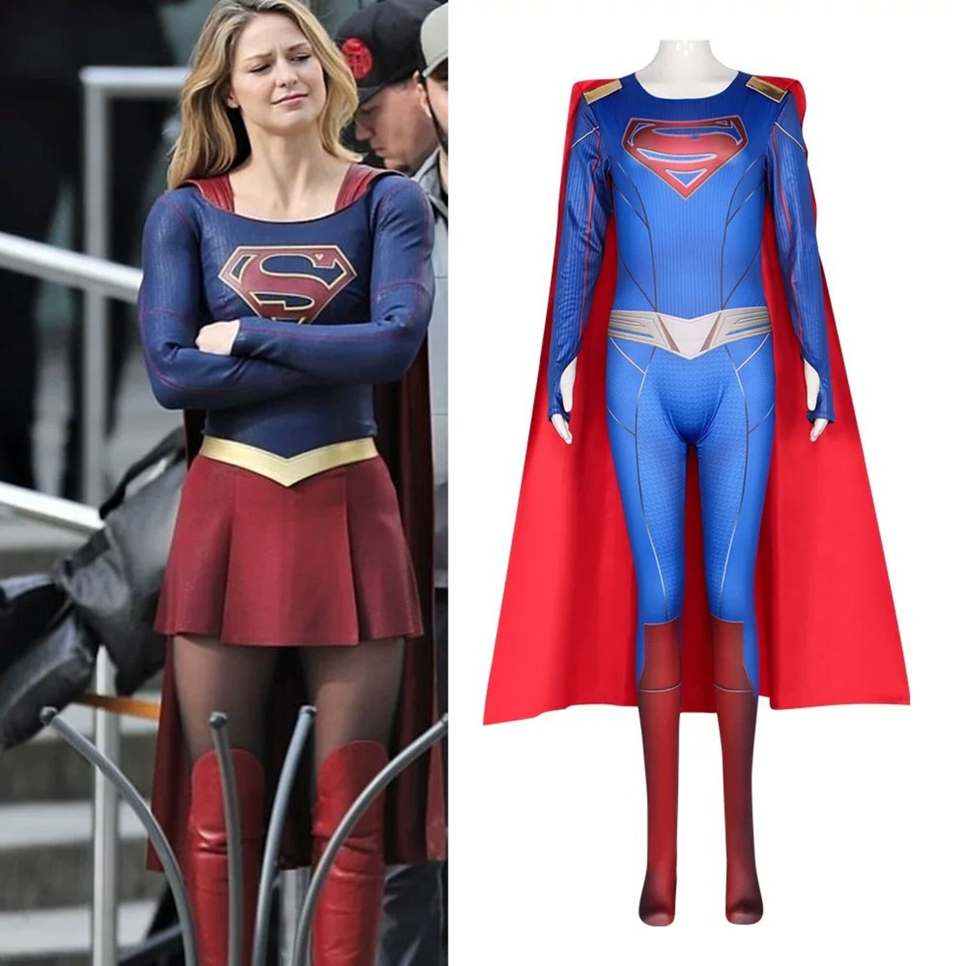 Superman Clark Kent Cosplay Bodysuit with Cape  | DC003 party X party