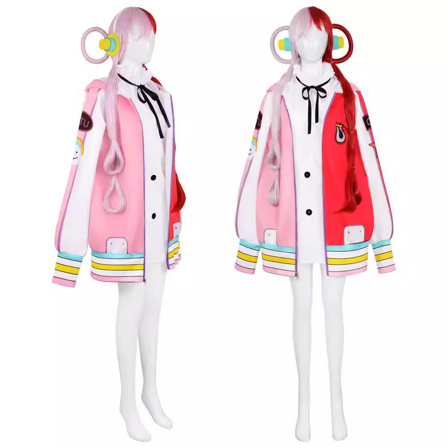 One Piece – Uta Full Cosplay Costume Set with Wig – Halloween & Children’s Day Outfit 0009 party X party