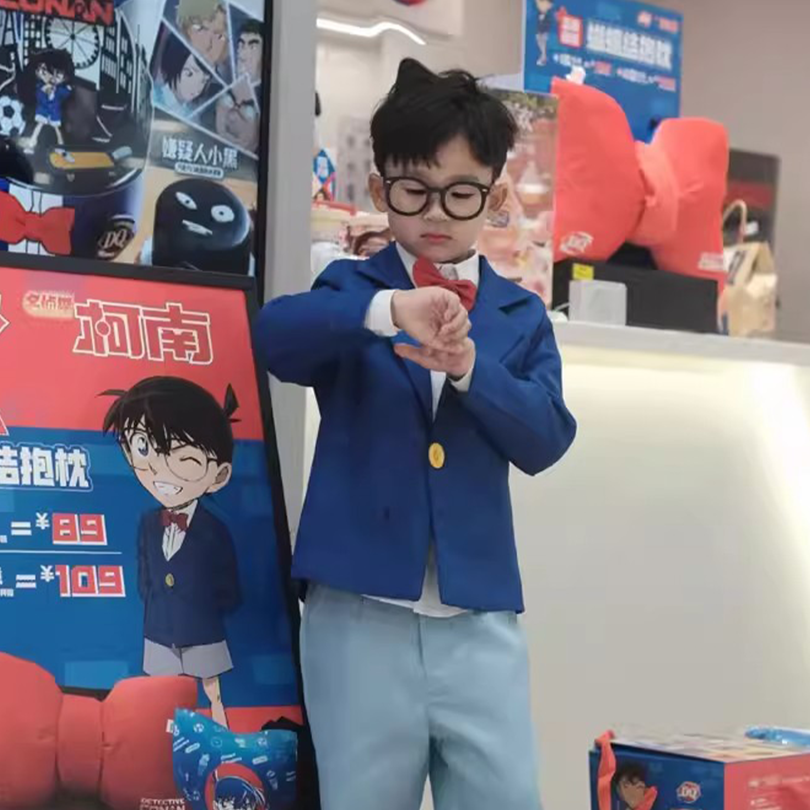 Detective Conan Cosplay Costume | Kudo Shinichi Adult Men’s Set | Children’s Halloween Anime Outfit & School Uniform C068 party X party