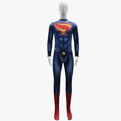 Superman Clark Kent Cosplay Bodysuit with Cape – Hero Performance Halloween Costume | DC002 party X party