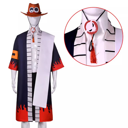 One Piece – Portgas D. Ace Men’s Kimono Cosplay Costume Anime Character Role-Play Outfit O016 party X party