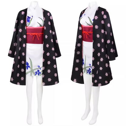 One Piece Onigashima Arc – Nico Robin Kimono Cosplay Costume Anime Merchandise Outfit 0012 party X party