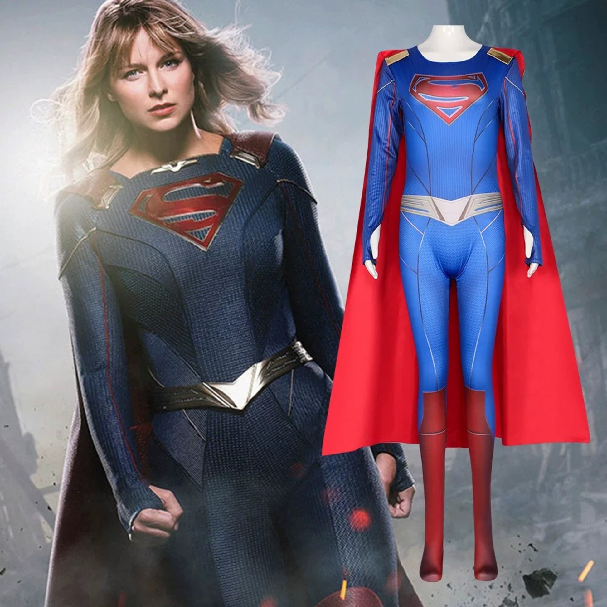 Superman Clark Kent Cosplay Bodysuit with Cape  | DC003 party X party