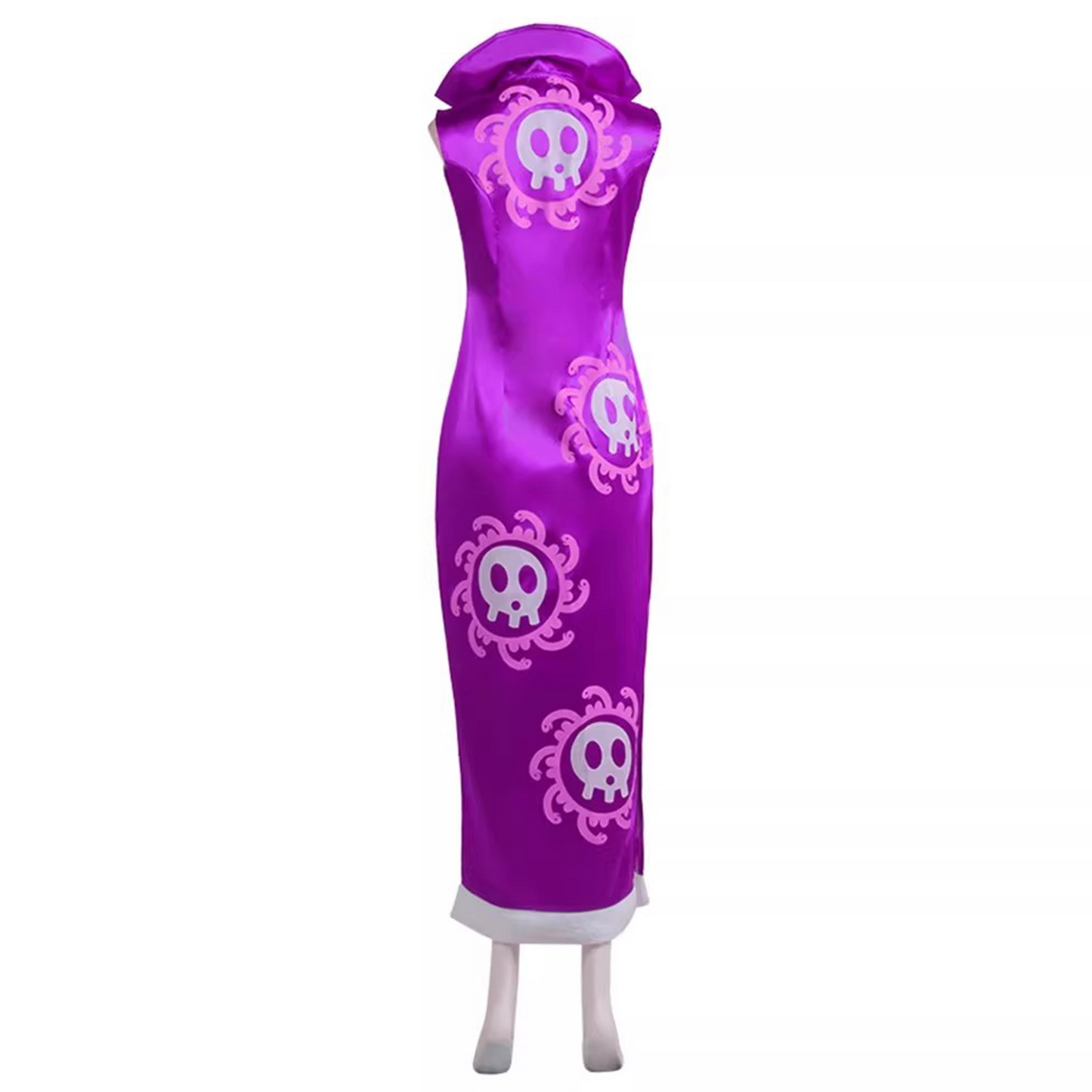 One Piece – Boa Hancock Cosplay Costume Anime Expo Performance Outfit Purple Cheongsam 0007 party X party