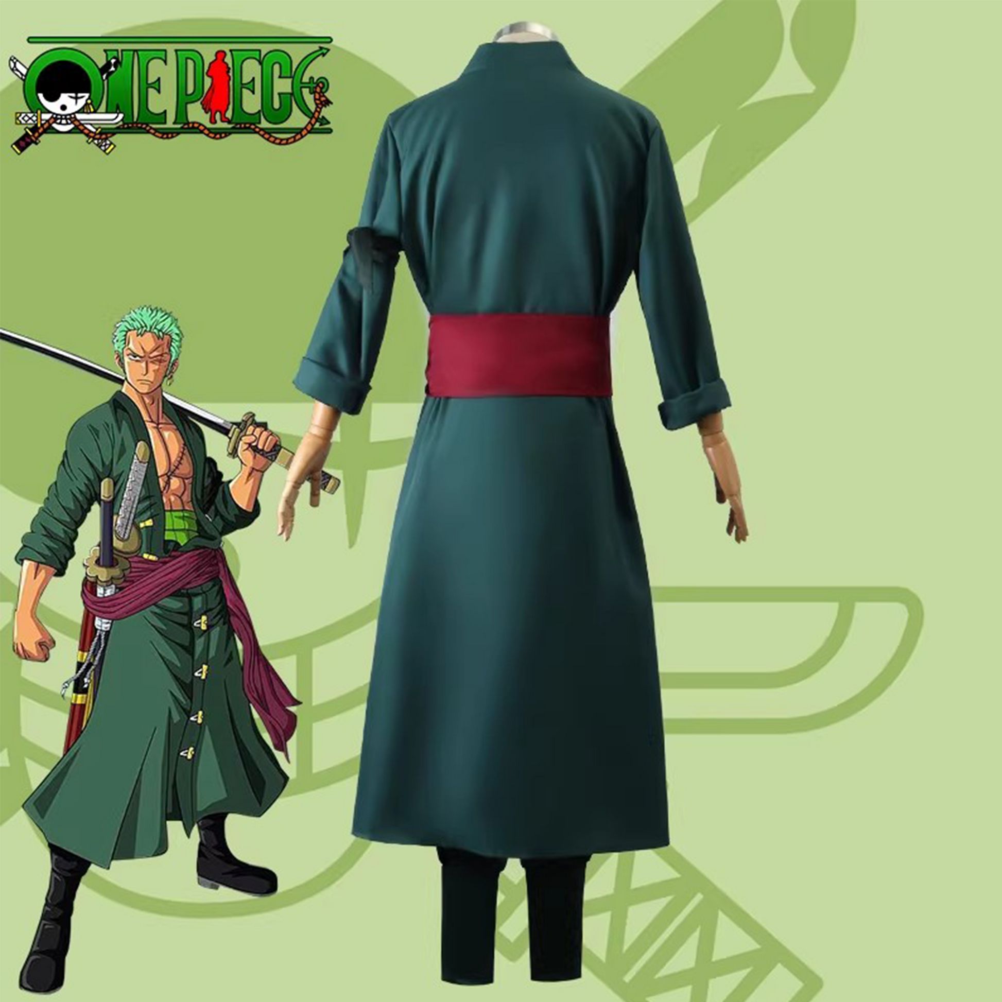 One Piece Film: Red Cosplay Halloween Costume – Roronoa Zoro (Two Years Later) 0004 party X party