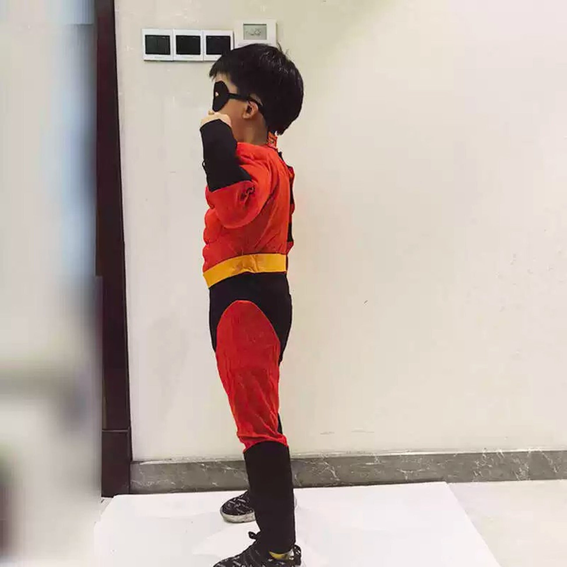 The Incredibles Children’s Superman Agent Cosplay – Halloween Warrior Stage Bodysuit Performance Outfit | DC016 party X party