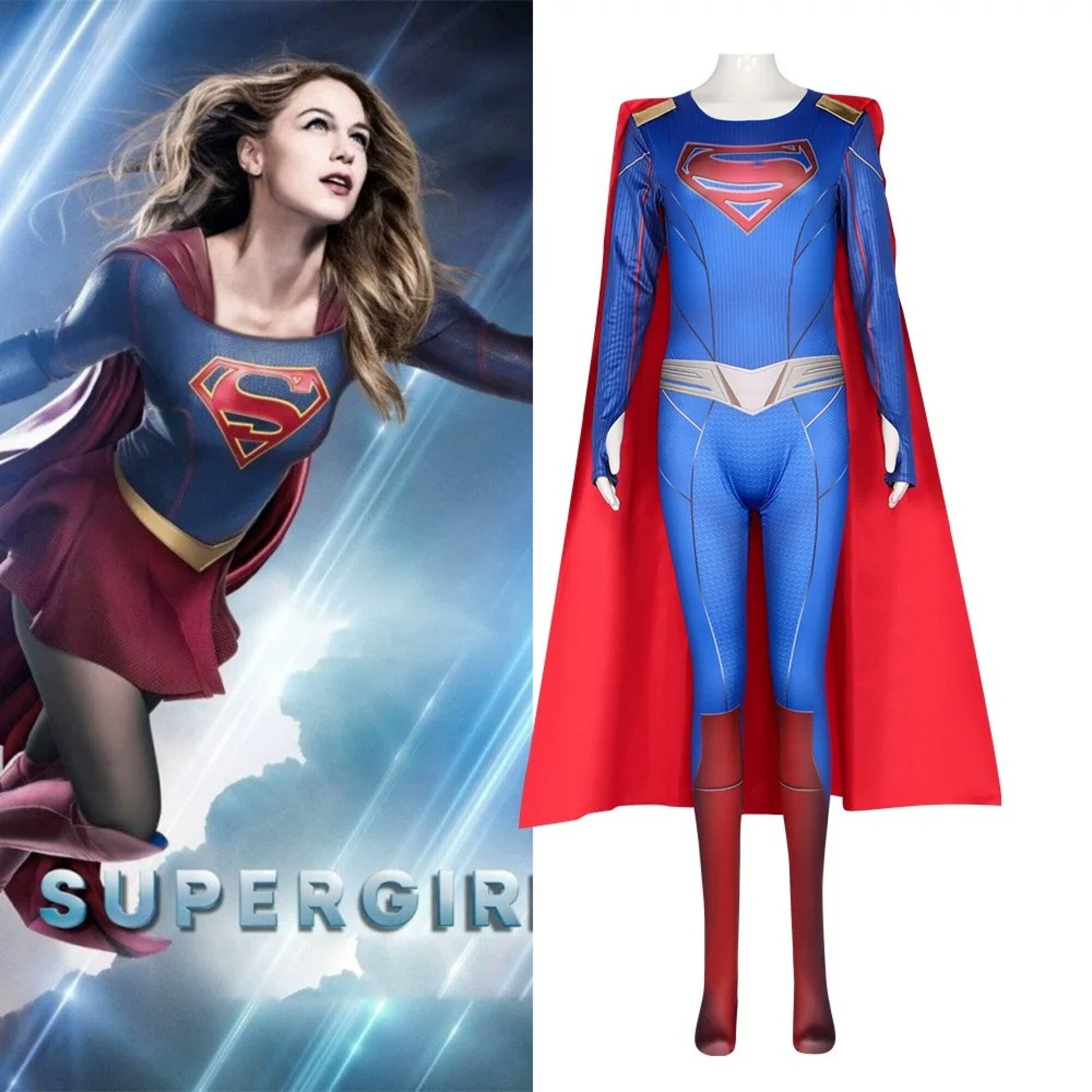 Superman Clark Kent Cosplay Bodysuit with Cape  | DC003 party X party