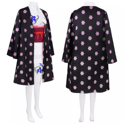 One Piece Onigashima Arc – Nico Robin Kimono Cosplay Costume Anime Merchandise Outfit 0012 party X party