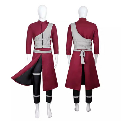 Naruto Gaara of the Sand Full Anime Cosplay Costume Set N006 party X party