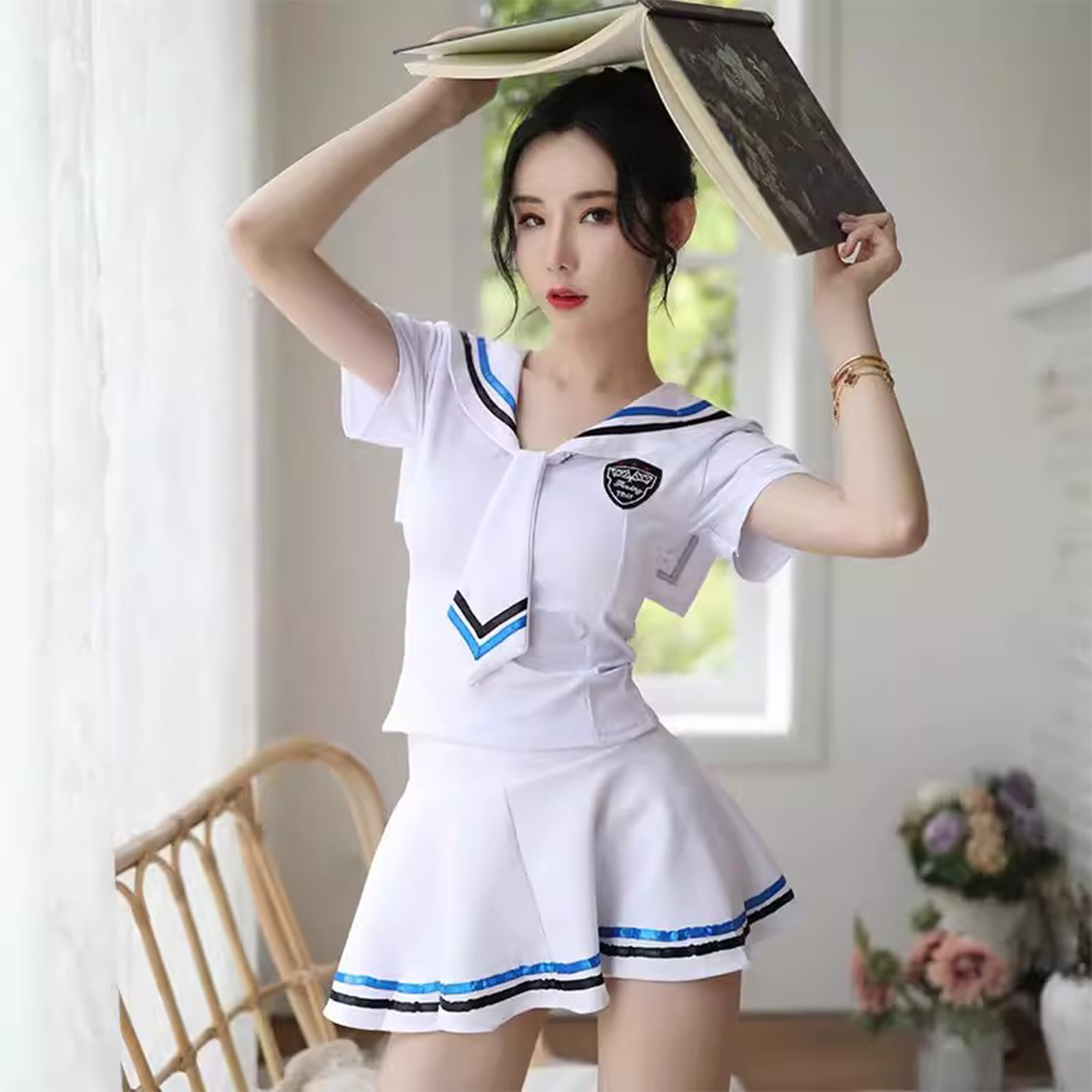 Sexy Japanese Sailor Suit | Plus-Size Women’s JK Role-Play Costume | Pure-Desire Nightclub & Football Baby Student Uniform C043 party X party