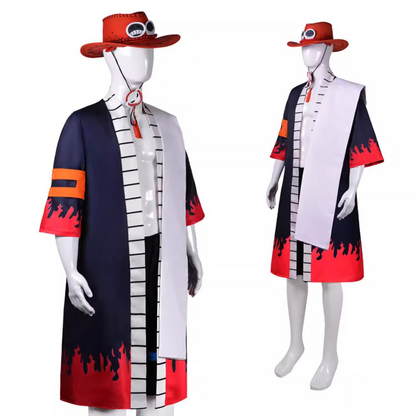 One Piece – Portgas D. Ace Men’s Kimono Cosplay Costume Anime Character Role-Play Outfit O016 party X party
