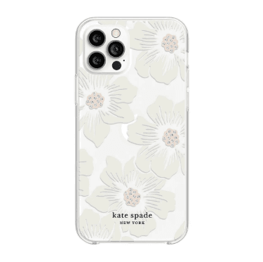 kate spade New York - iPhone 13 Pro (with 13 Pro Max inside) Hardshell Case - Hollyhock Floral ClearCream Inlay – LP-090