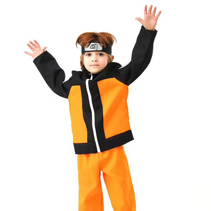 Naruto Uzumaki  Complete Cosplay Outfit – Shippuden & Boruto Anime Cosplay Costume Set N005 party X party