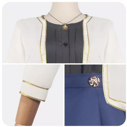 Spy x Family Yor Cosplay Outfit – Yellow & Blue Version with Accessories SF019 party X party