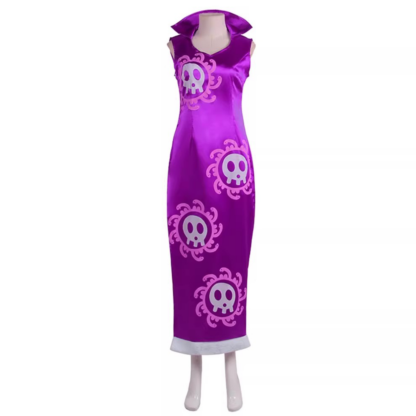 One Piece – Boa Hancock Cosplay Costume Anime Expo Performance Outfit Purple Cheongsam 0007 party X party