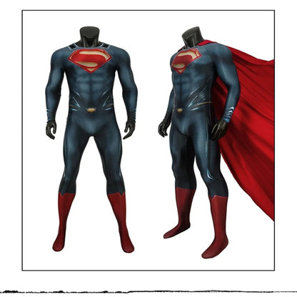 Superman Man of Steel Clark Kent Dark Blue Cosplay Bodysuit Costume – Stage & Halloween Performance | DC017 party X party