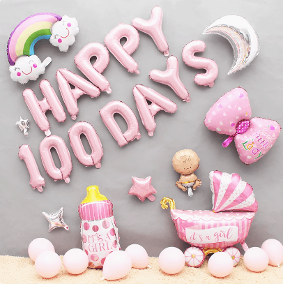 Baby 100-Day Party Balloon Set– S162
