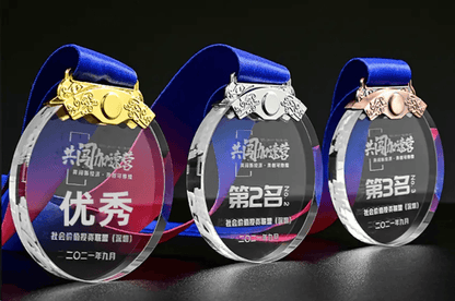 Medal Crystal Medal Commemorative Medal Creative Medal Engravable Fixed Size – TR-1150