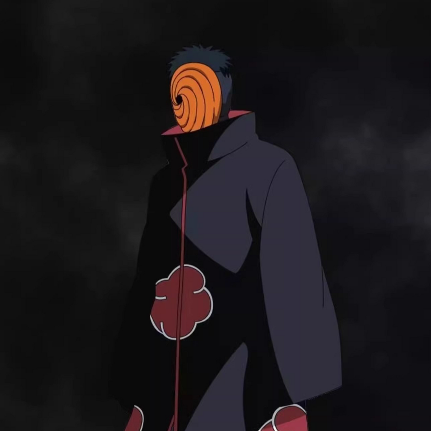 Naruto Tobi (Obito Uchiha) Akatsuki Costume – Complete Red Cloud Cape Anime Cosplay Set N007 party X party