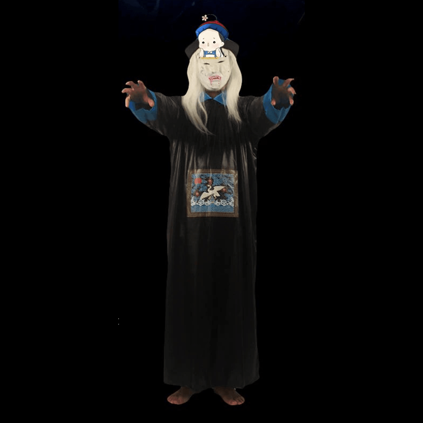 Adult Chinese Zombie Costume – Jiangshi Outfit for Halloween & Cosplay - party X party