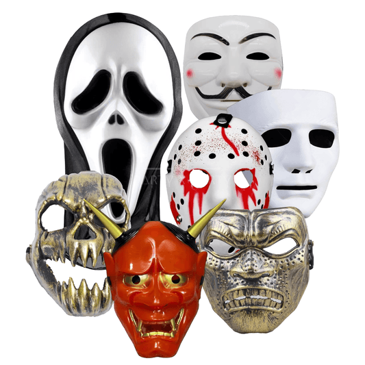 Scary & Character-Themed Face Masks Halloween, Cosplay, Party & Prank Mask Collection - party X party