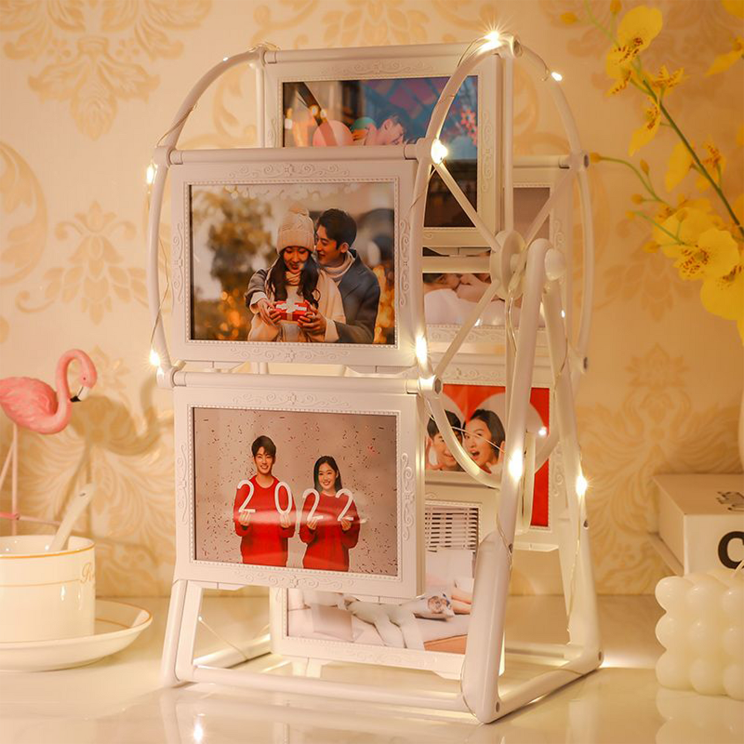 Creative Ferris Wheel Photo Frame — Custom Wedding, Desktop Album, or Children’s Memory Gift.