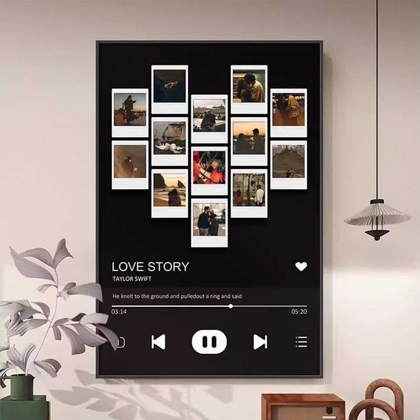 Custom Film Strip Photo Frame | Personalized Collage Print Gift for Couples & Besties | DIY Wedding & Anniversary Wall Art